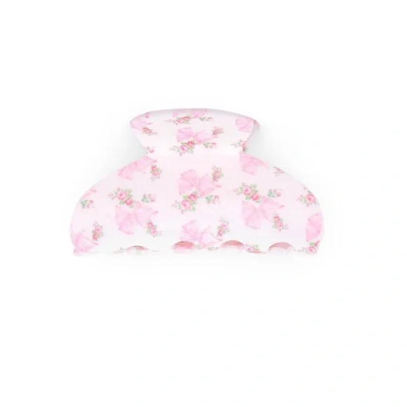 LoveShackFancy X Goody Pink Small bow Claw hair Clip - Picture 5 of 15